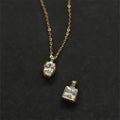 Trendy Fashion Minimalist Jewelry 14K Gold Plated S925 Bottle Pendant Necklace
