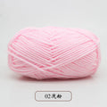 Free Samples Various Colors Soft Worsted Hand Knitting Baby Yarn Milk Cotton Yarn 4 Ply Cotton Yarn for Crochet