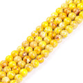 4/6/8/10/12MM Natural Stone Bead Citrine Imperial Jasper Round Loose Beads for Jewelry Making