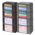 Portable Eco-Friendly Foldable Lightweight Wardrobe Organizer Clothing Bedding Storage Bags Sewing Print Customized Size
