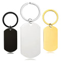 Factory Custom Personalized Free Engraved Stainless Steel Inspirational Keychain - Keyring