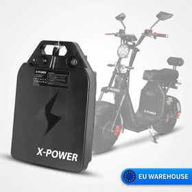 High-Capacity 60V 20Ah Lithium Battery Pack for Citycoco Scooters - Removable 40km Range BMS Smart Protection