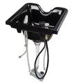 Portable Beauty Salon Shampoo Bowl Hair Basin Wash Unit Portable Sink Adjustable Washing Shampoo Basin for Barber Shop House