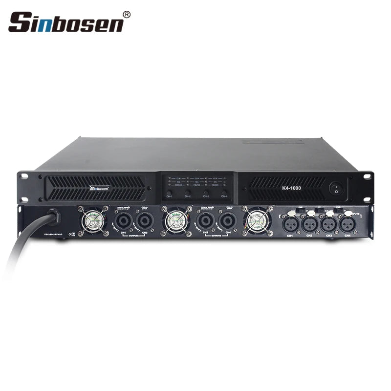 1000 Watts 4 Channel Professional Class d Power Amplifier Audio