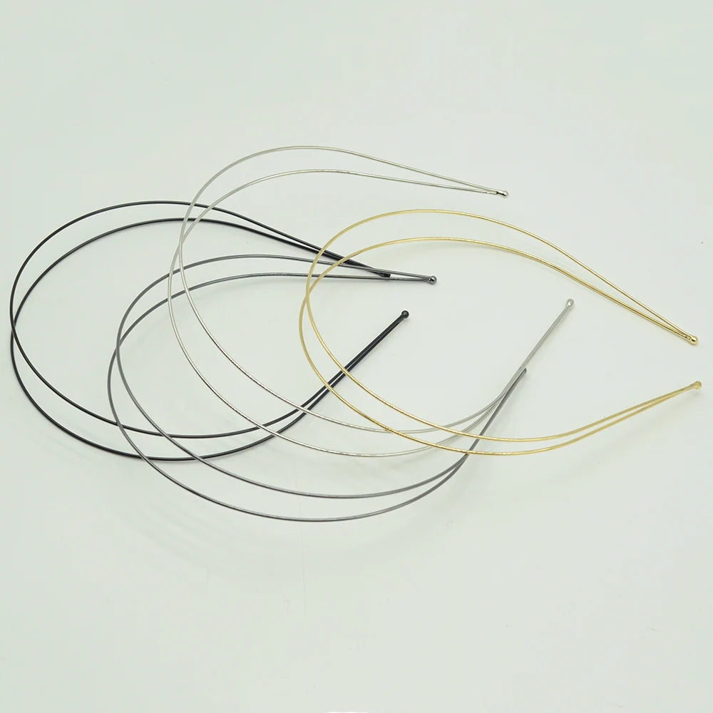1.2mm Double Wire Hair Headbands Two Circles Metal Hairbands for Women DIY Hair Accessories  Hair Hoops Lead Free Nickle Free