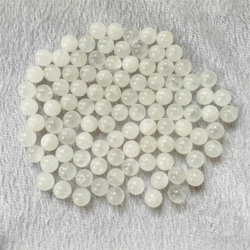 Wholesale Natural White Crystal Gemstone Clear Quartz Loose Beads For Making DIY Hand Made Jewelry