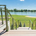 Reilbu Top-ranked Wire Rope Stainless Railing Balcony Fencing 42" Cable Railing Deck Posts