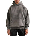 Streetwear Winter Vintage Wash Digital Printing Blank Ultra Heavyweight 600gsm Oversized Unisex Hoodie
