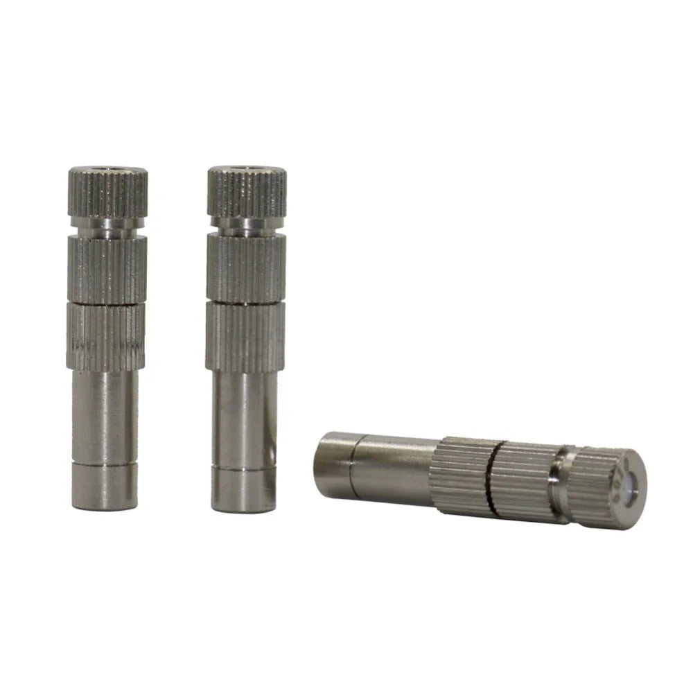 Brass 0.2-0.6mm Quick Connect 8mm Low Pressure Atomizing Nozzle With Filter Garden Irrigation Fog Misting Nozzle