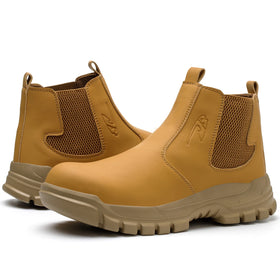 DianSen New 2024 Steel Toe Boots Anti-smashing Safety Work Boots 680