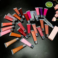 Cheap Lipgloss Squeeze Plastic Tube Brown Glitter Coloring for Lipgloss