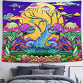 Mysterious Viking Tapestry Christmas Design Home Decor Bohemian Style Psychedelic Scene Hippie Blanket 100% Cotton/Polyester