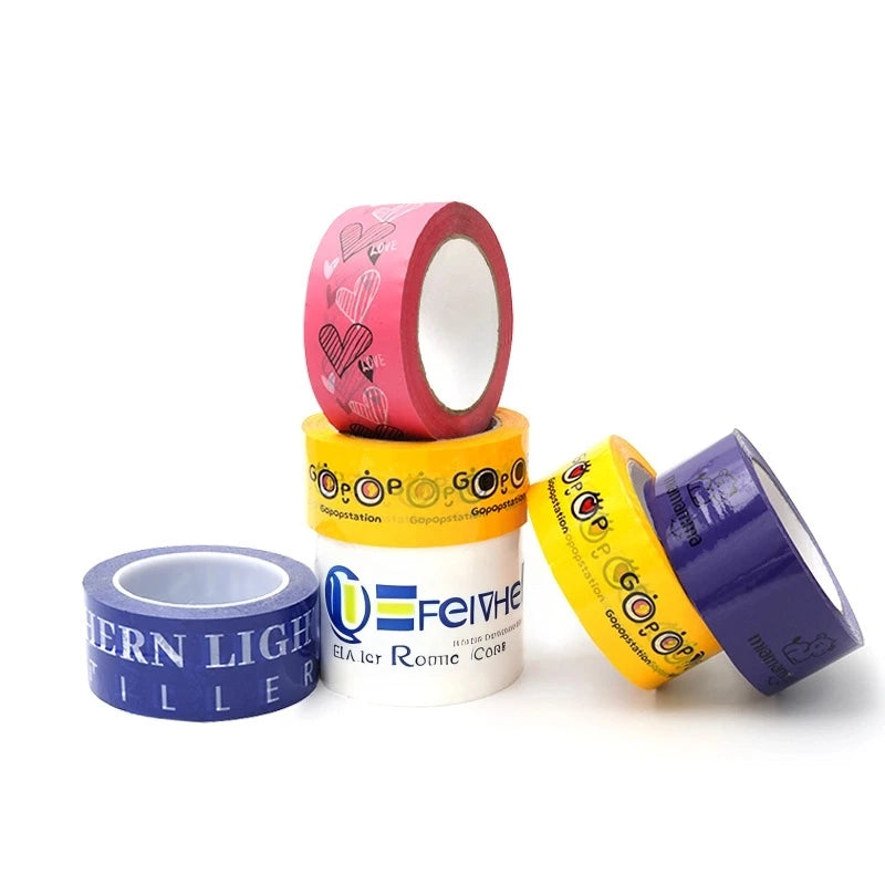 PAC KING Water Based Acrylic Adhesive Clear Brown BOPP Tape Single Sided Waterproof Carton Sealing with Company Logo Jumbo Roll