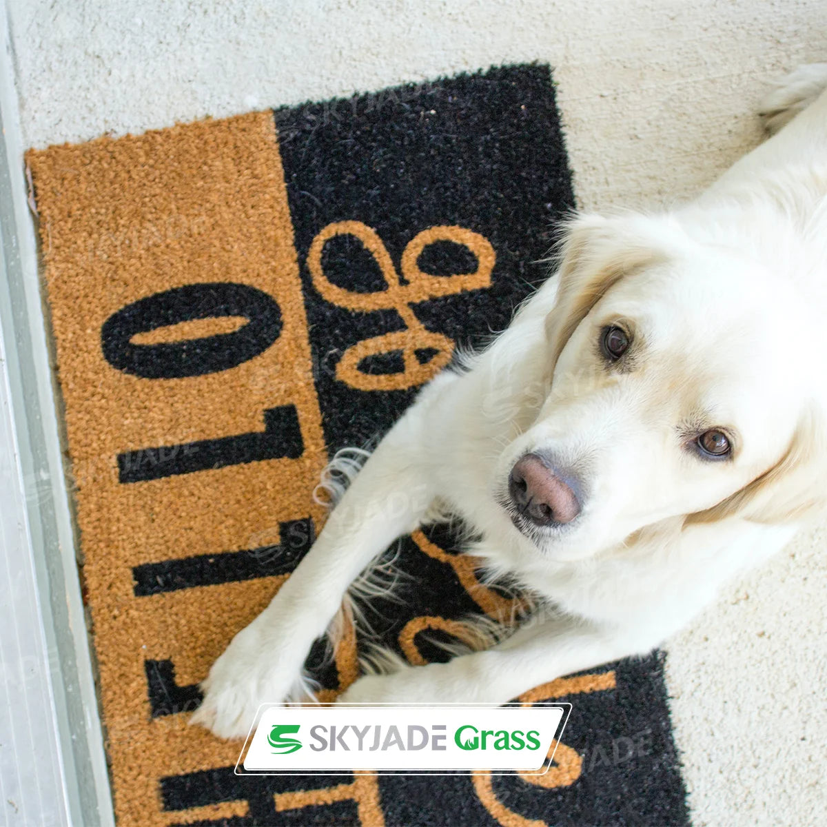 50*80cm Customized Mat SKYJADE-03 Artificial Grass Carpets Floor Anti-Slip Step Mats Doormat Patterns