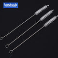 Durable Stainless Steel and Nylon Straw Cleaning Brush Pipe Wash and Drink Cleaner