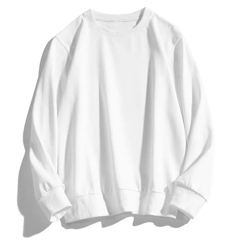 Custom Your logo Plain Color Loose Fit Style Mens Printed Graphic Sweatshirt