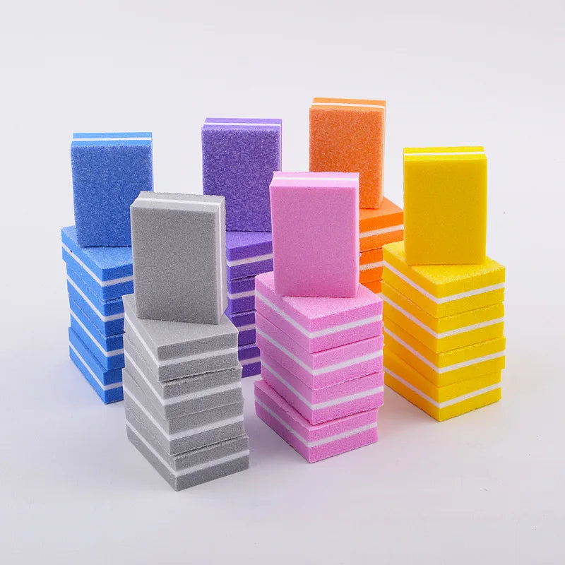 TSZS Mini Disposable Double Sided Nail Buffer Block Wholesale Supplies for Nail Art Square Sponge File