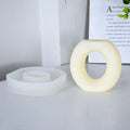 New Geometric Stripe O Shaped Soap Candle Silicone Mold for DIY Homemade