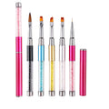 New Professional Drill Rod Manicure Tools Brush Set Crystal Nail Brush