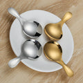 Small Stainless Steel Spoon Mini Coffee Tea Spoon Metal Spice Sugar Salt Scoop Kids Ice Cream Spoon Kitchen Supplies