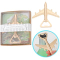 Unique European American Fashion Golden Airplane Shape Beer Bottle Opener Antique Wedding Kitchen Party Supplies Creative Gift