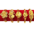 Dubai Jewelry  Gold Plated Wedding Bracelet Female  Color  Plated Brass Bracelet Wedding Bride Happy Event Dragon and Phoenix Fl