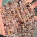 Wholesale Purple Lilac Stone Beads 6mm 8mm 10mm Round Real Natural Violet Stone Beads for Jewelry Making