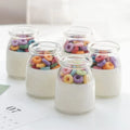 Dessert Style Cereal Ring Glass Jar Scented Candle Soy Wax Handmade Aromatherapy Decor Candle for Home Party Gift Ornament MegaBDM
