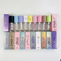 6.5ml Custom logo Empty Purple Yellow pink White Lipgloss Containers Big Applicator Lip Gloss Tubes with Big Brush Wands