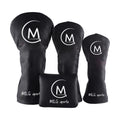 High Quality Custom Embroidered Logo High Quality Cheap PU Leather Small Order Golf Driver Head Covers