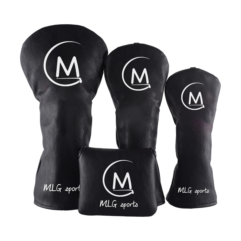 High Quality Custom Embroidered Logo High Quality Cheap PU Leather Small Order Golf Driver Head Covers