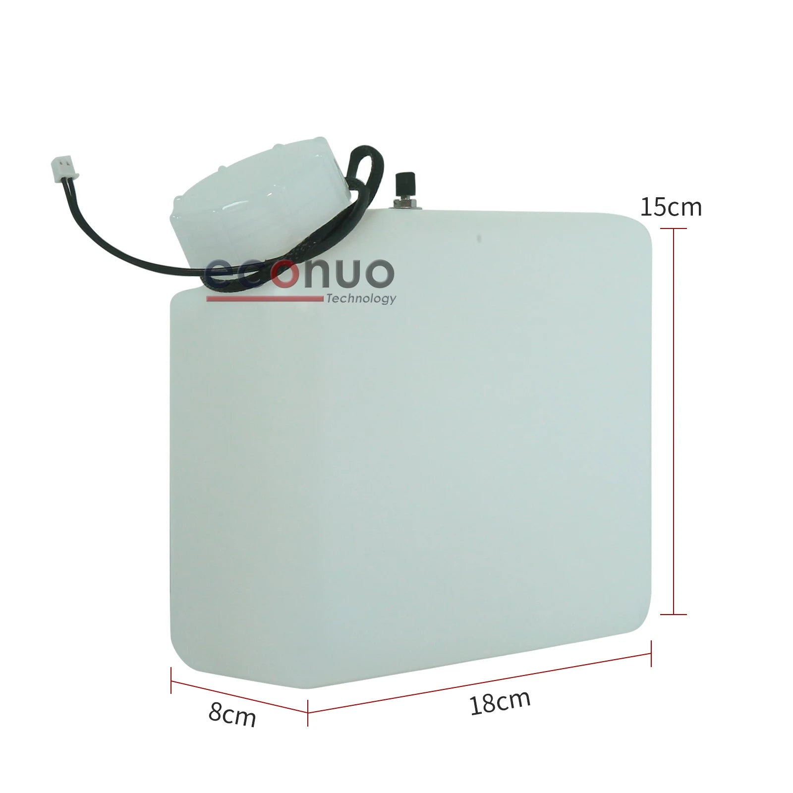 2000ML Eco Ink tank Cartridge with Connector with Ink Level Sensor with Alarm White Inks Sub Tank Bulk