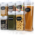 Pasta Seal Plastic Transparent Large Grain Dry Food Clear Kitchen Plastic Airtight Food Storage Cereal Container With Lids