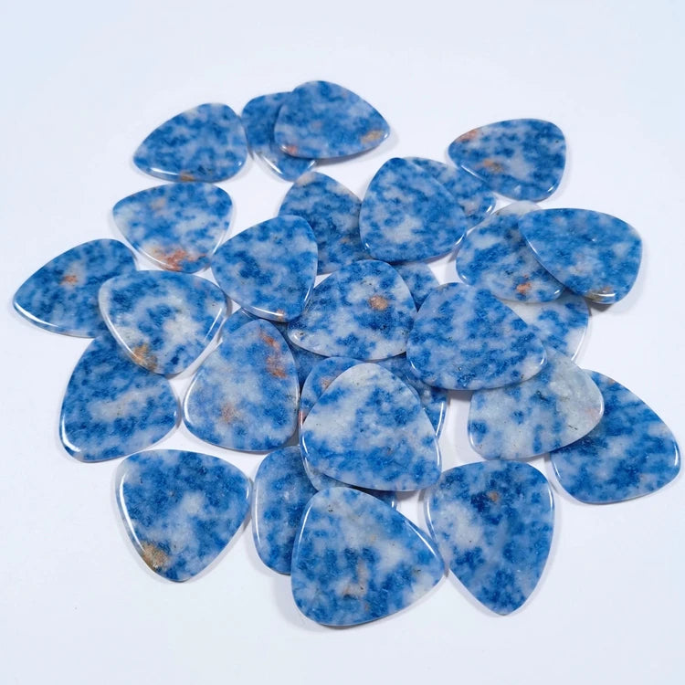 Huiying Factory Direct Customized Blue Spot Stone Guitar Accessories Picks