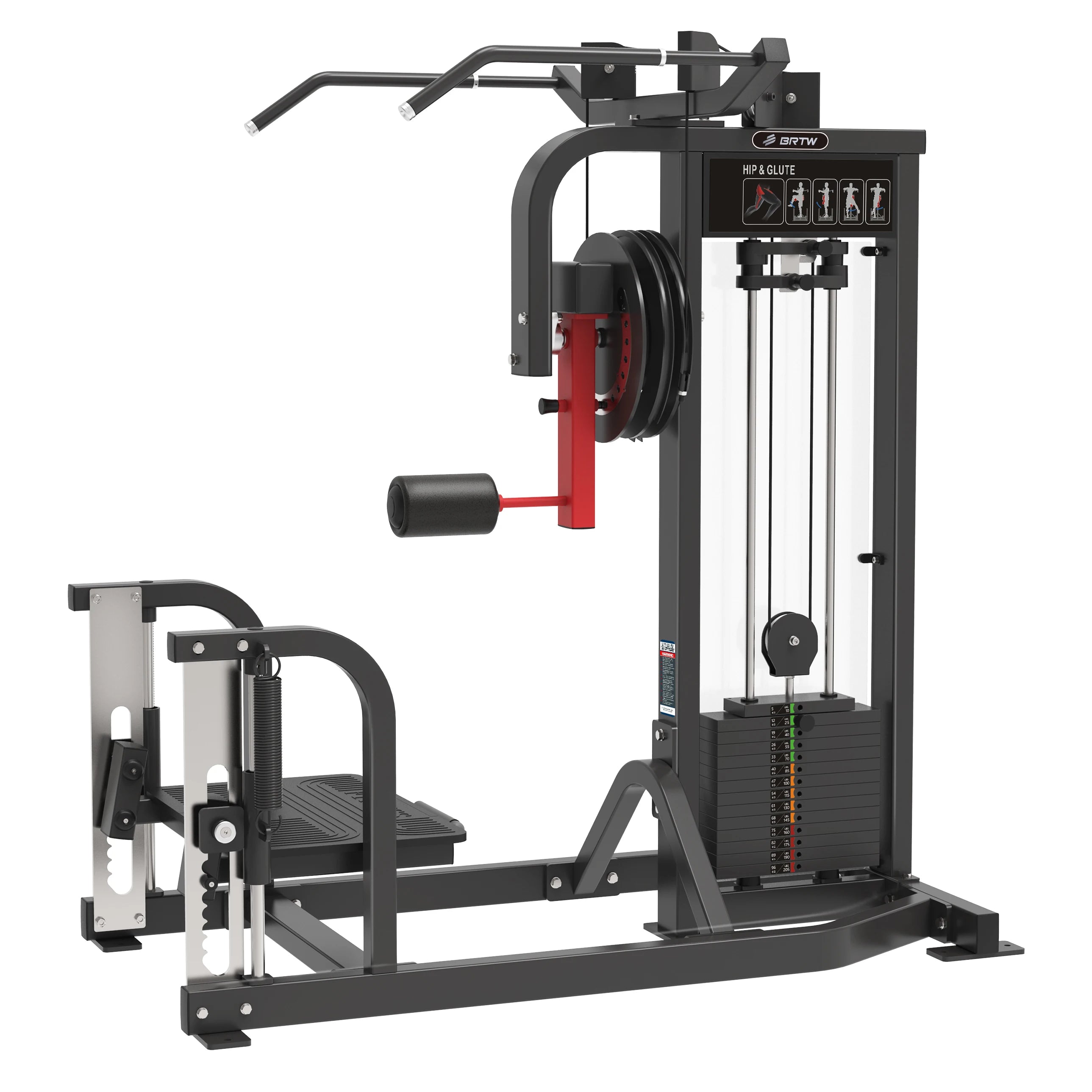 Commercial Strength Gym Equipment Gym Use Standing Multi Hip Machine Pin Loaded Rotary Hip Machine