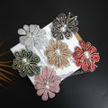 3D Diamond Cloth Patch with Non-Woven Fabric and Loose Rhinestones Glue-On Technique for Clothing Shoes Shoe Headbands