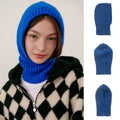 Hot Sell Pullover Warm Knitted Trapstar Beanie Hat Winter Warm Hats for Women Solid Color Balaclava Hats