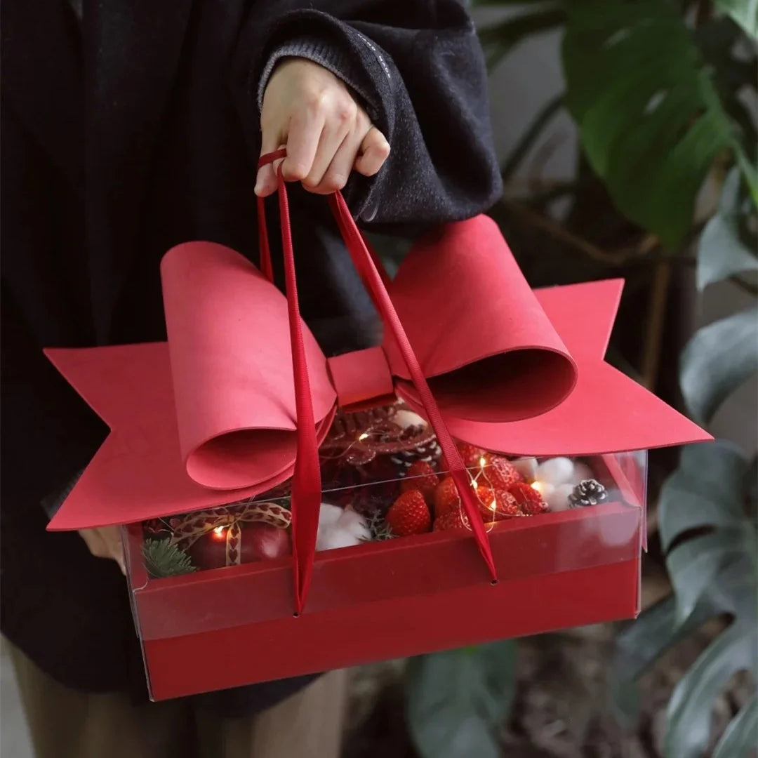 BECAN PVC Mini Cake Flower Gift Packaging Box Matt Lamination UV Coating Vanishing-Recyclable Customized Shape for Weddings