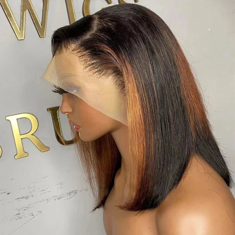 Wholesale Price High Quality Human Hair Bob Wig 13x4 HD Swiss Lace Grade 12A Double Drawn Wigs Lace Frontal