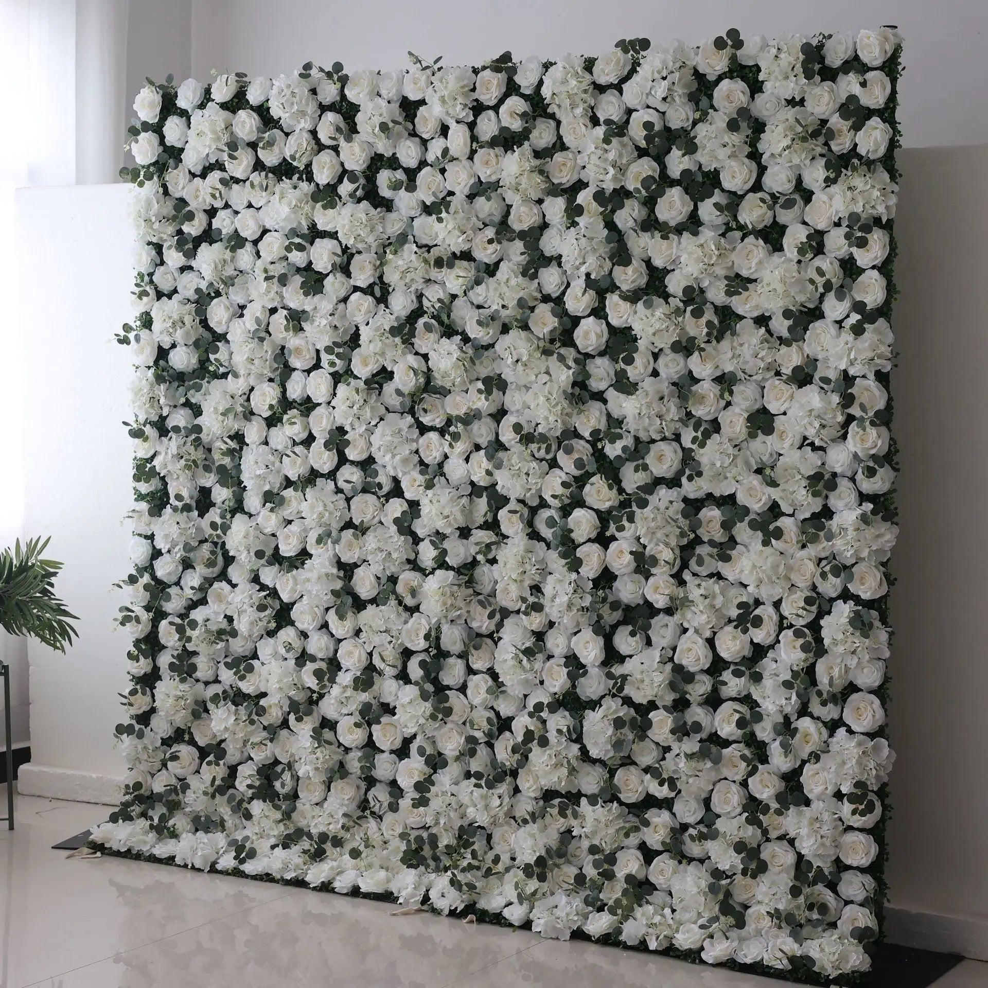 5d Flower Wall Backdrop Wedding Decoration 8ft*8ft Flower Wall Panel Rose for Wedding Party Artificial Flower Wall Backdrop