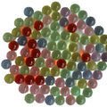 Colorful Transparent Round DIY Acrylic Loose  Beads Without Hole for Slime Part Making