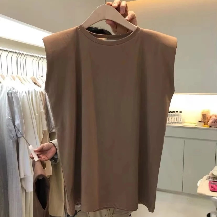 Wholesale Spandex Cotton Loose tank Top Women Long Oversized Women Tops Tank Camisole Vest