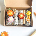 California White Sage Smudge Incense Bundle Aromatherapy Diffuser Kit with Palo Santo & Lavender Herbal Flower Herb Included