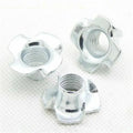 10Pcs M3/M4/M5/M6/M8 2 Four Prong Furniture T Nut Inserts For Wood Zinc Plated
