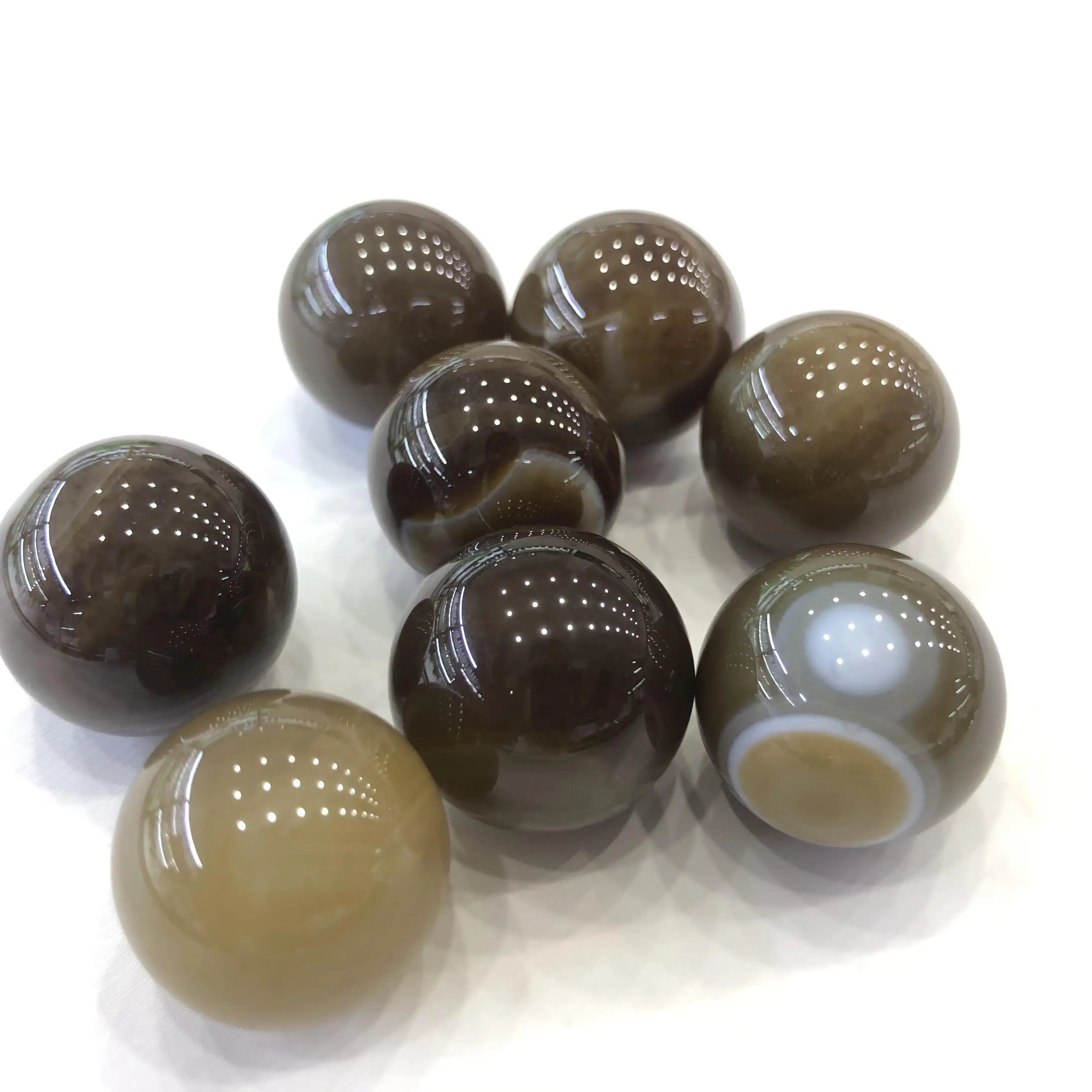 Wholesale Natural 20mm Agate Sphere Mini Small Crystal Spheres Healing Fengshui Gemstone for Home Decoration
