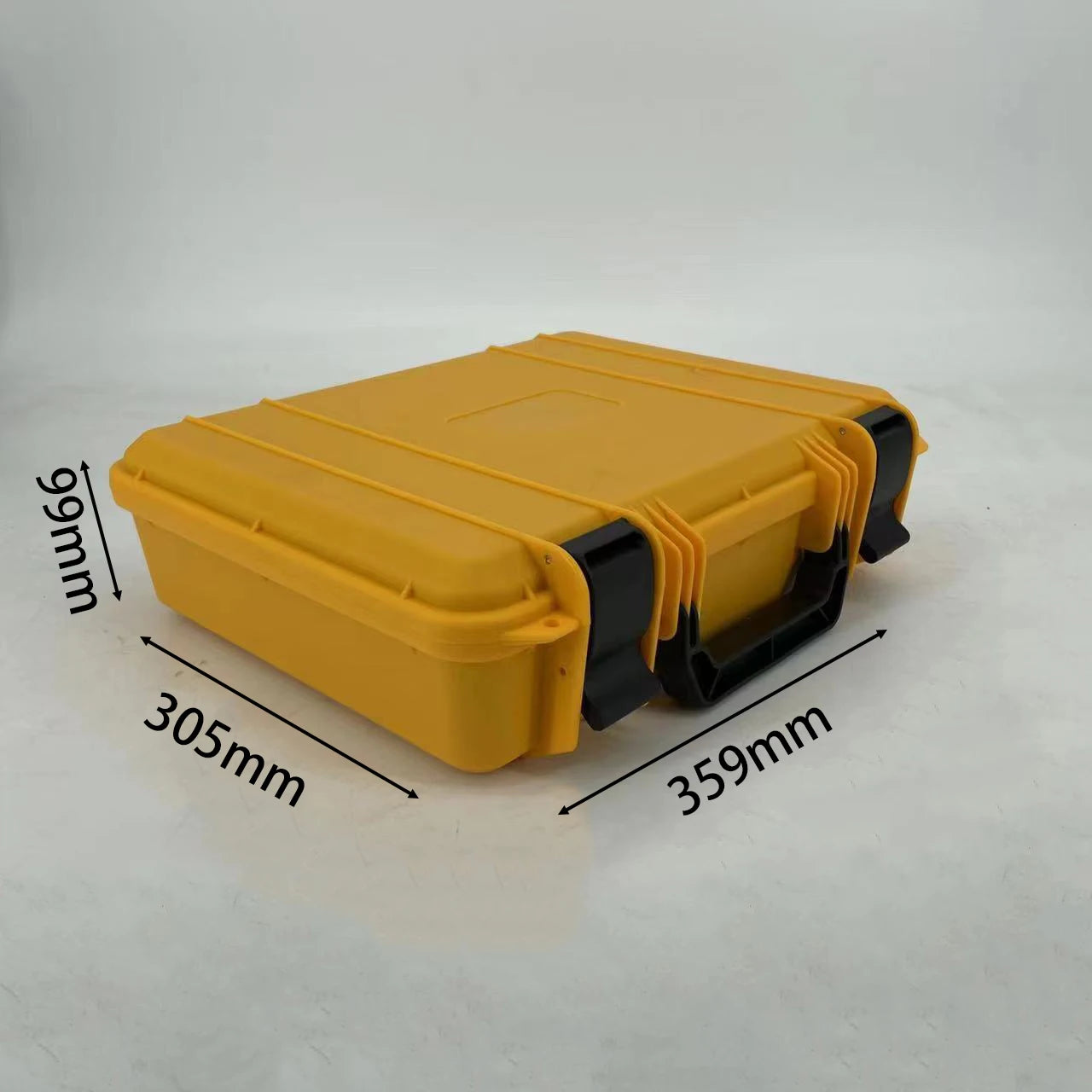 DPC052-1 Yellow Hard Plastic Storage Safety Waterproof Instrument  Equipment Protective Tool case