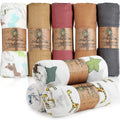 Solid White Organic Cotton Swaddle Gift Set Quick-Dry Muslin Blanket for Children