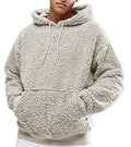 Sherpa Hoodie  Sherpa Fleece Hoodie Sweatshirts Fuzzy Long Sleeve Fall Outwear Winter Hooded With Kangaroo Pockets