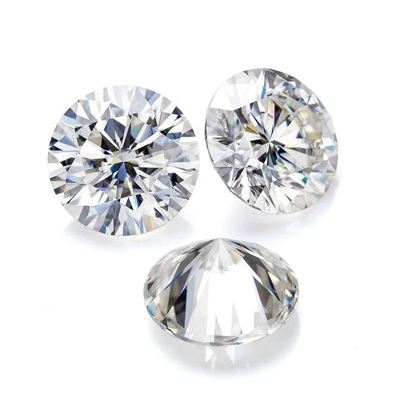 SICGEM Ready to Ship Loose Moissanite Synthetic Brilliant Cut 6mm VVS D Color Gemstone Per Carat Price Jewelry