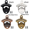 Cheap Promotion Iron Zinc Alloy Bottle Opener Wall Mounted Wall Mount Bottle Opener